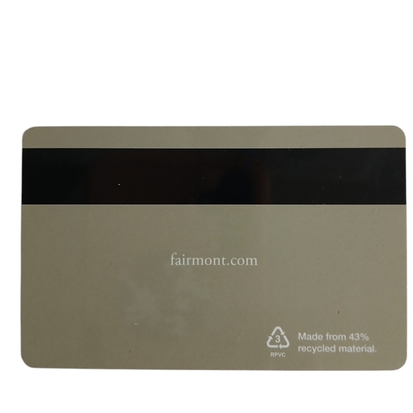 Fairmont Resort Key Card Room Key Memorabilia Logo View  Luxury Vacation - Picture 2 of 3